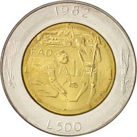 500 Lire reverse