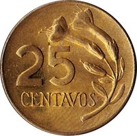 25 Centavos reverse