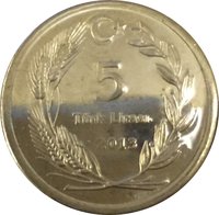 5 Lira reverse